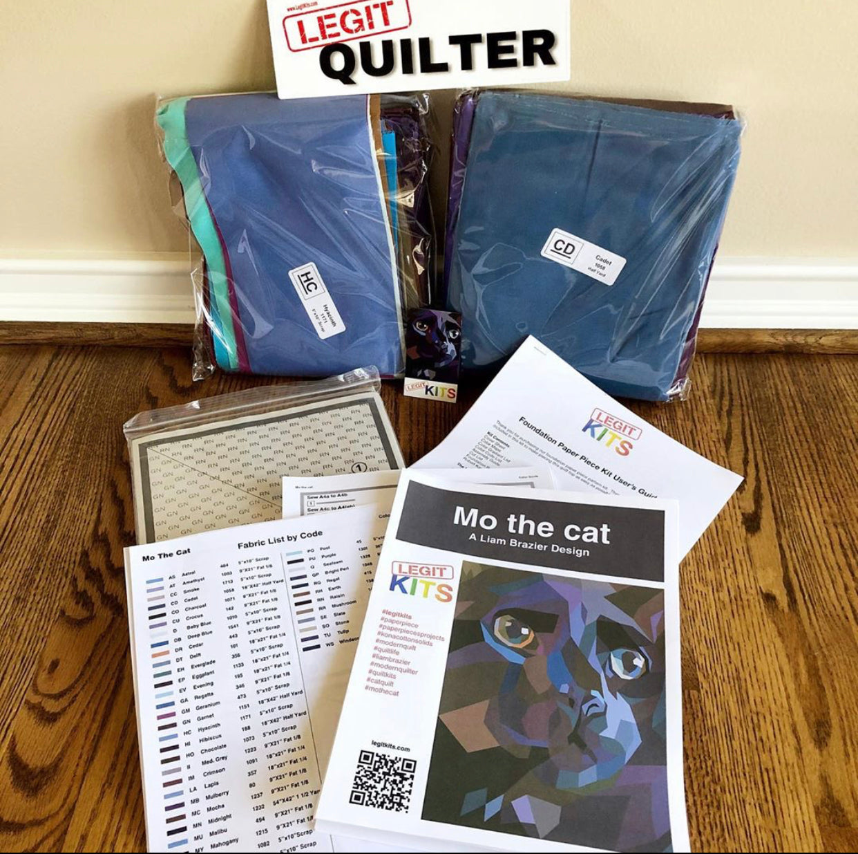 Mo the Cat Quilt Kit