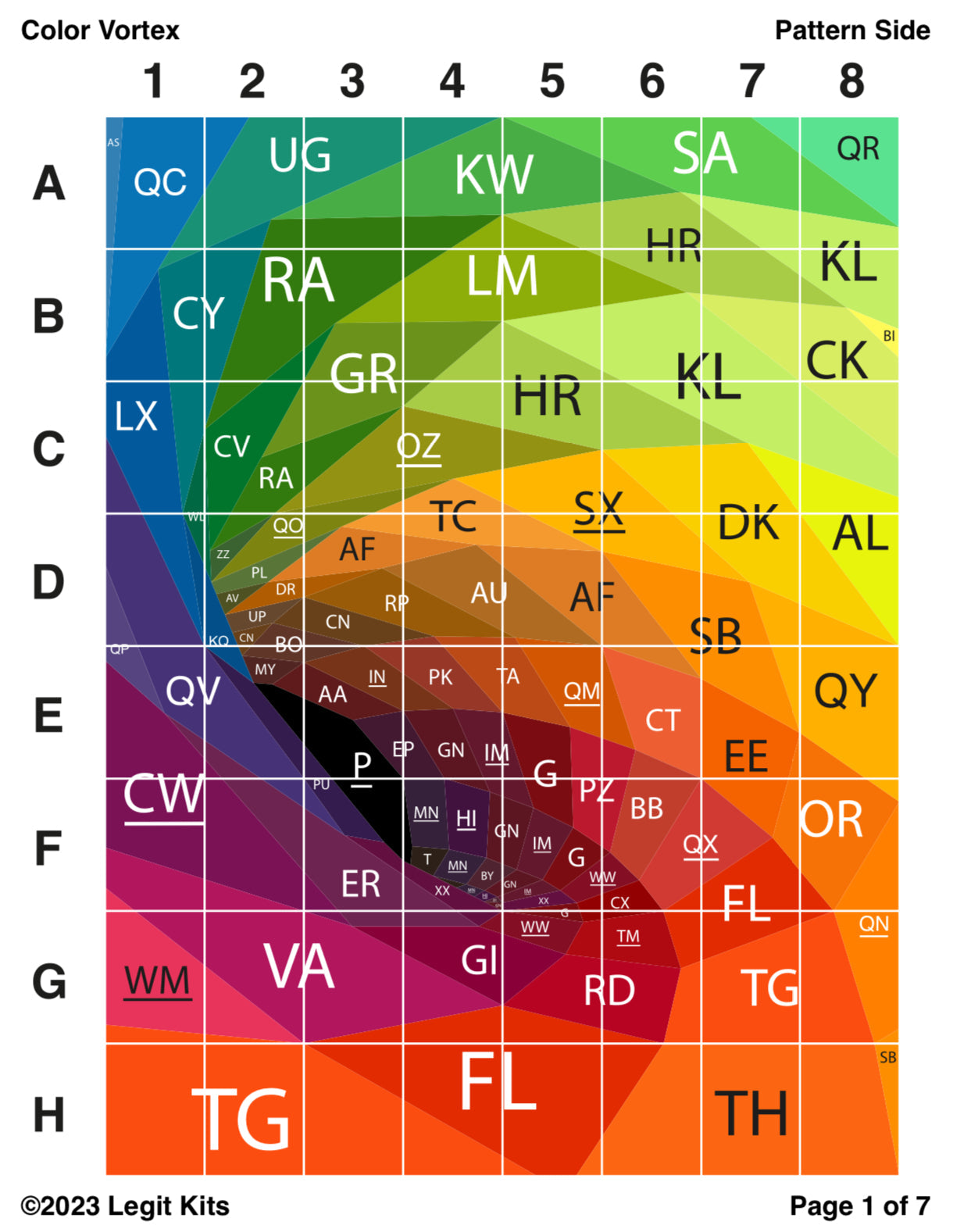 Color Vortex Fabric Pack