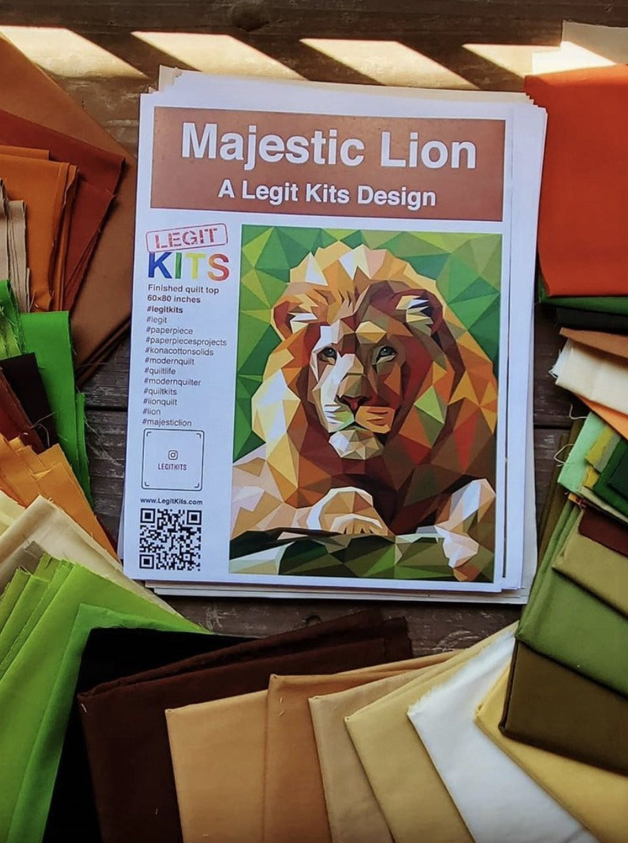 Legit Lion Full Quilt Kit