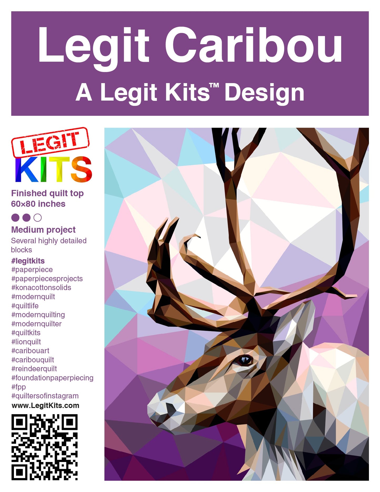 Legit Caribou Quilt Fabric Pack