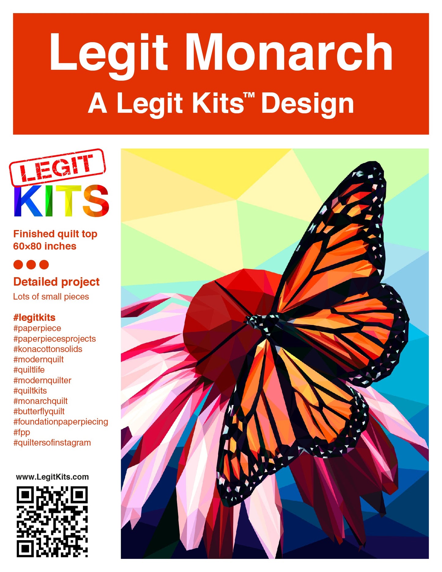 Legit Monarch Quilt Kit