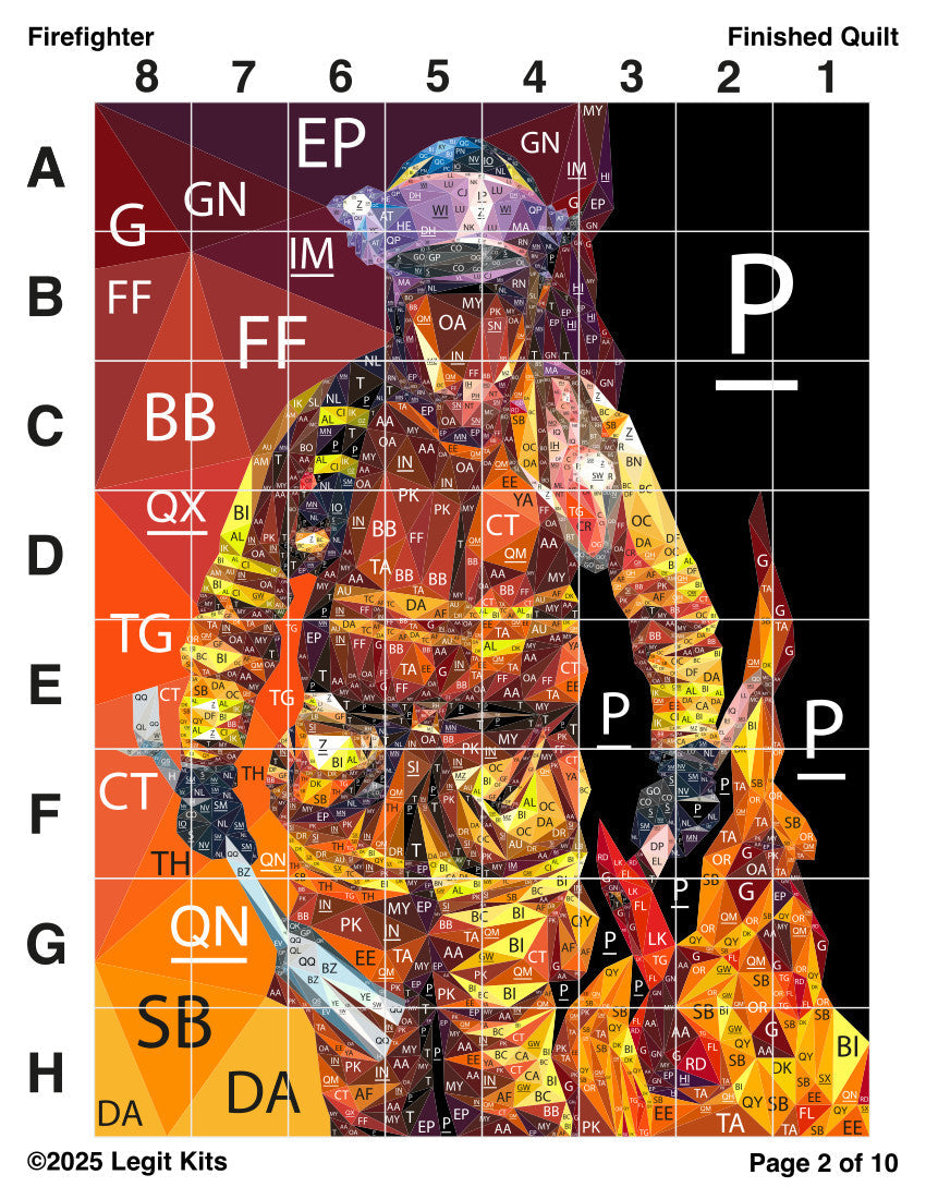 Firefigher Quilt Kit