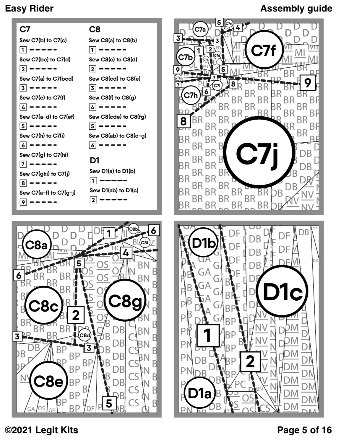 Easy Rider Quilt Kit