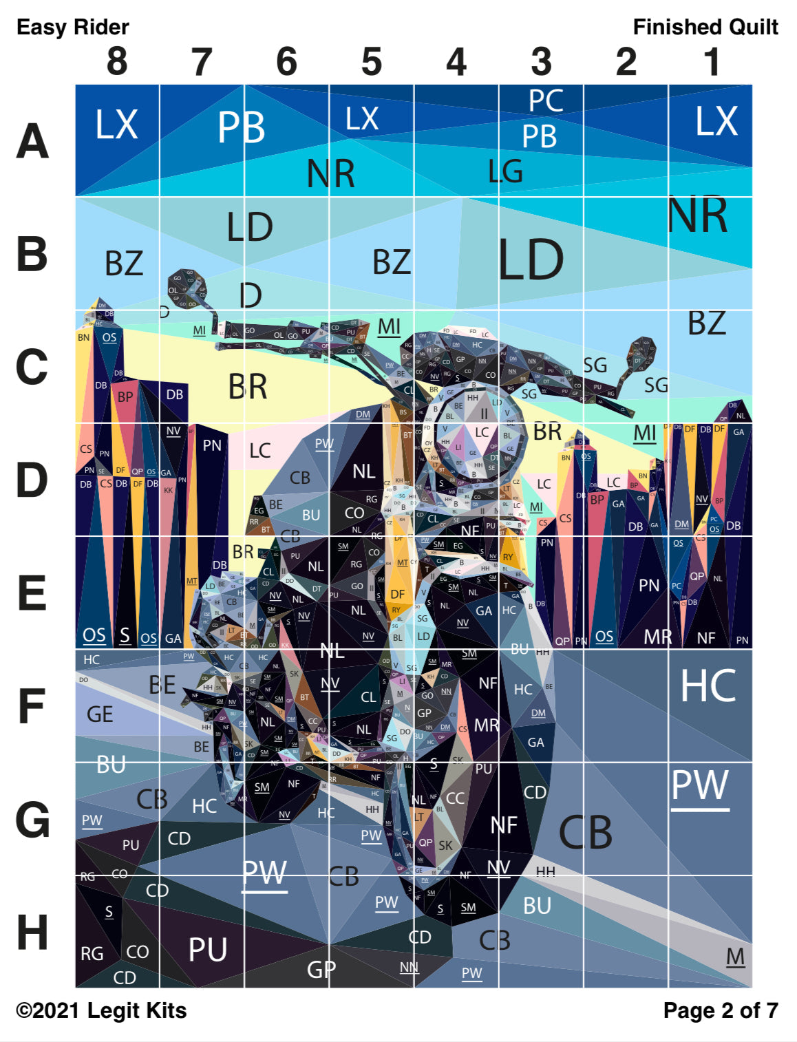 Easy Rider Quilt Kit