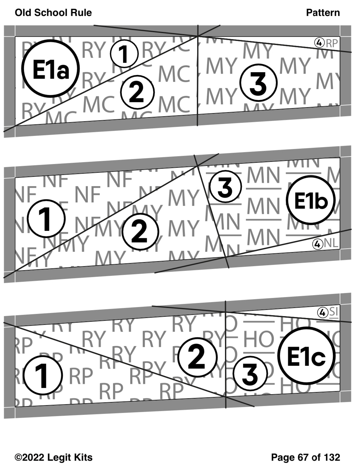 Old School Rule Quilt Kit