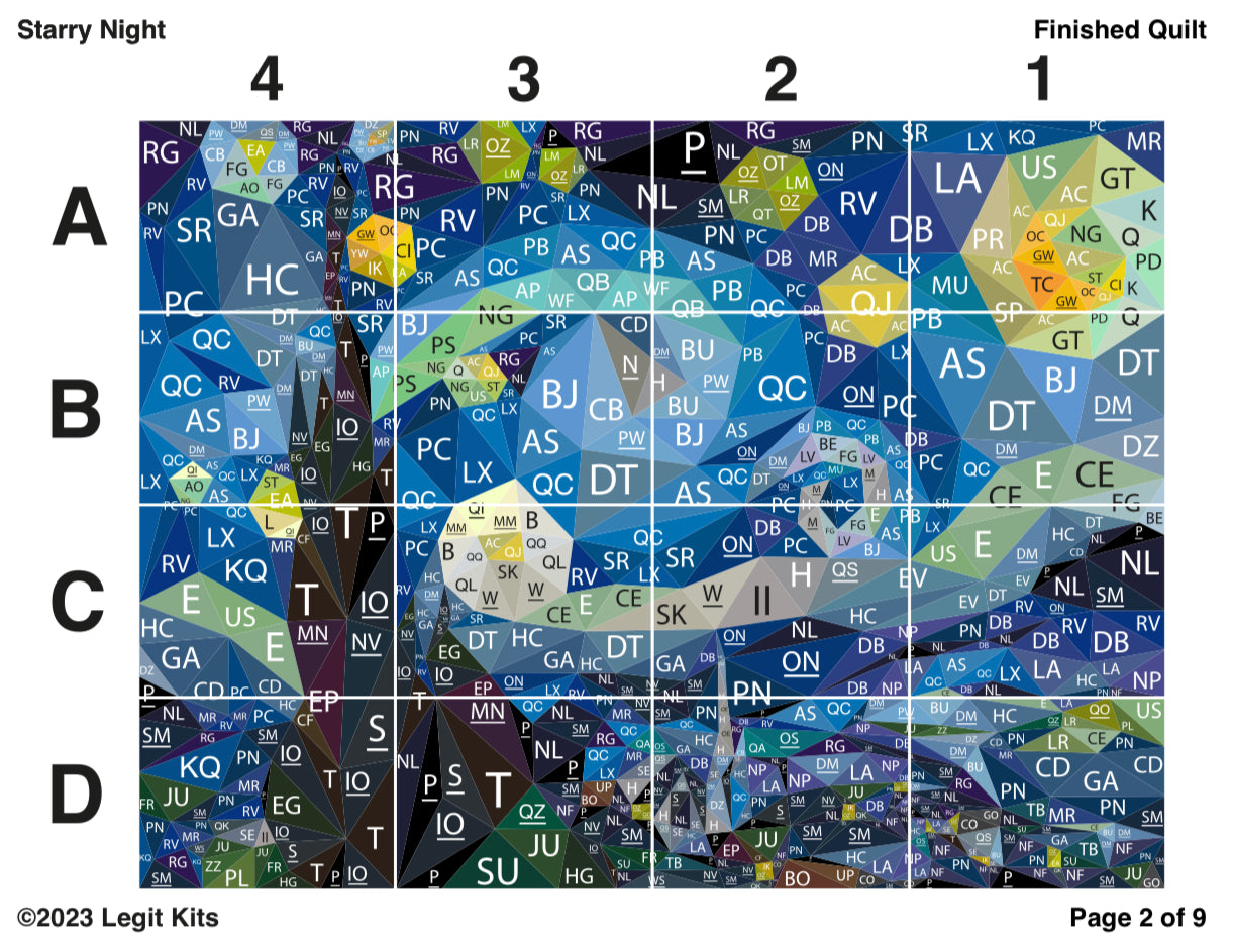 Starry Night Pattern