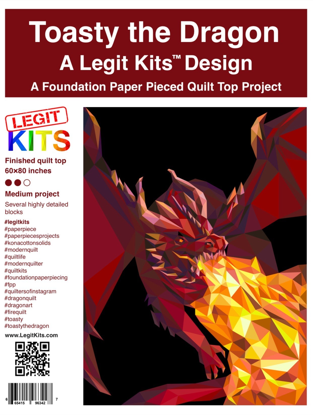 Toasty the Dragon Pattern