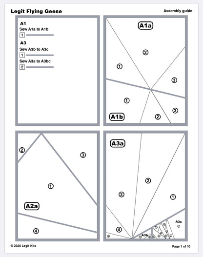 Legit Flying Geese Quilt Kit