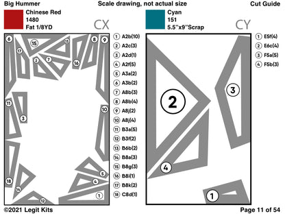 Big Hummer Quilt Kit