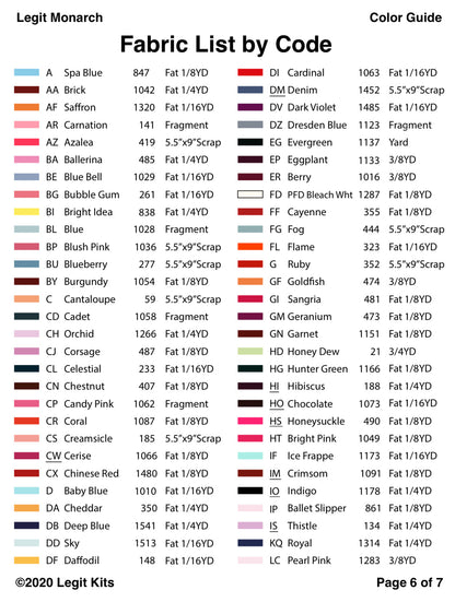 Legit Monarch Quilt Kit