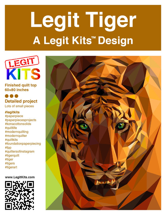 Legit Tiger Quilt Kit