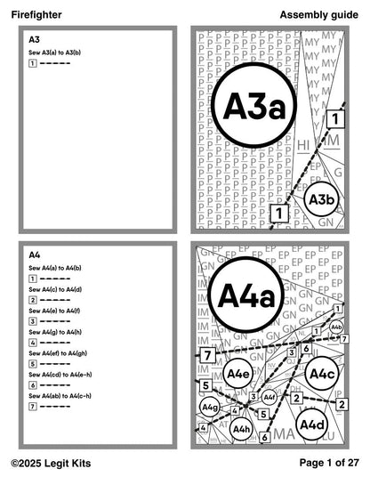 Firefigher Quilt Kit