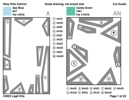 Hazy Hills Central Pattern