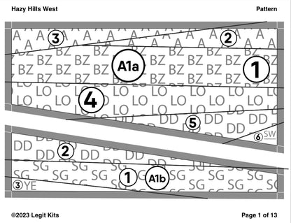 Hazy Hills West Quilt Kit