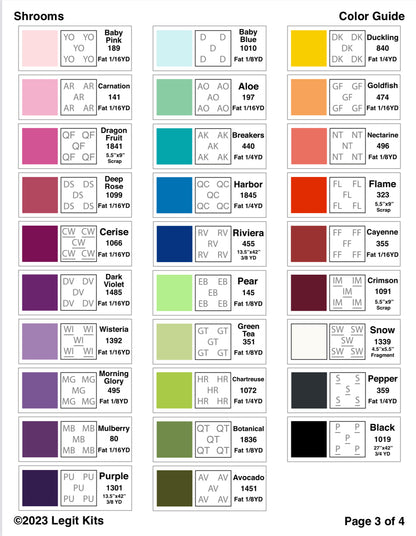 Shrooms Quilt Kit