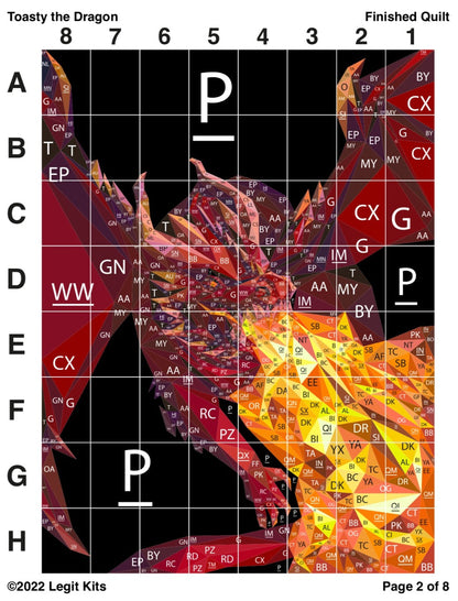 Toasty the Dragon Quilt Kit