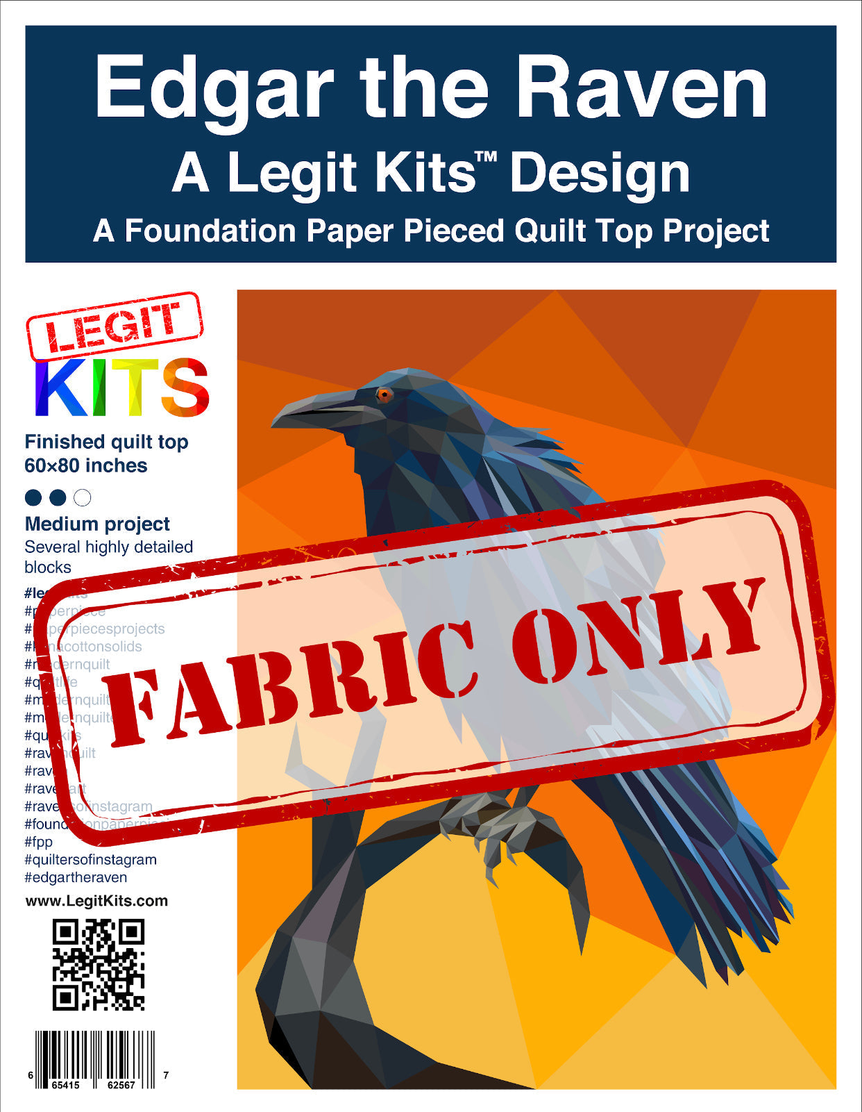 Edgar the Raven Fabric Pack