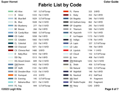 F-18 Hornet Quilt Kit