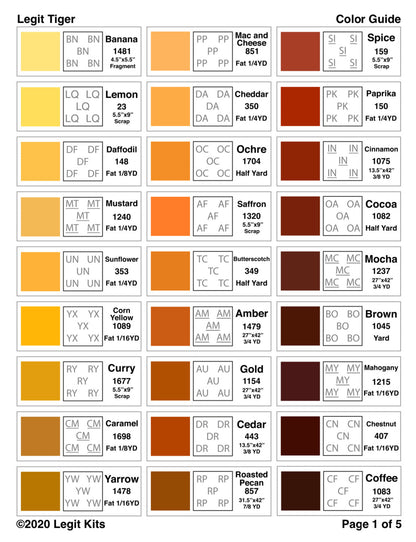 Legit Tiger Quilt Kit